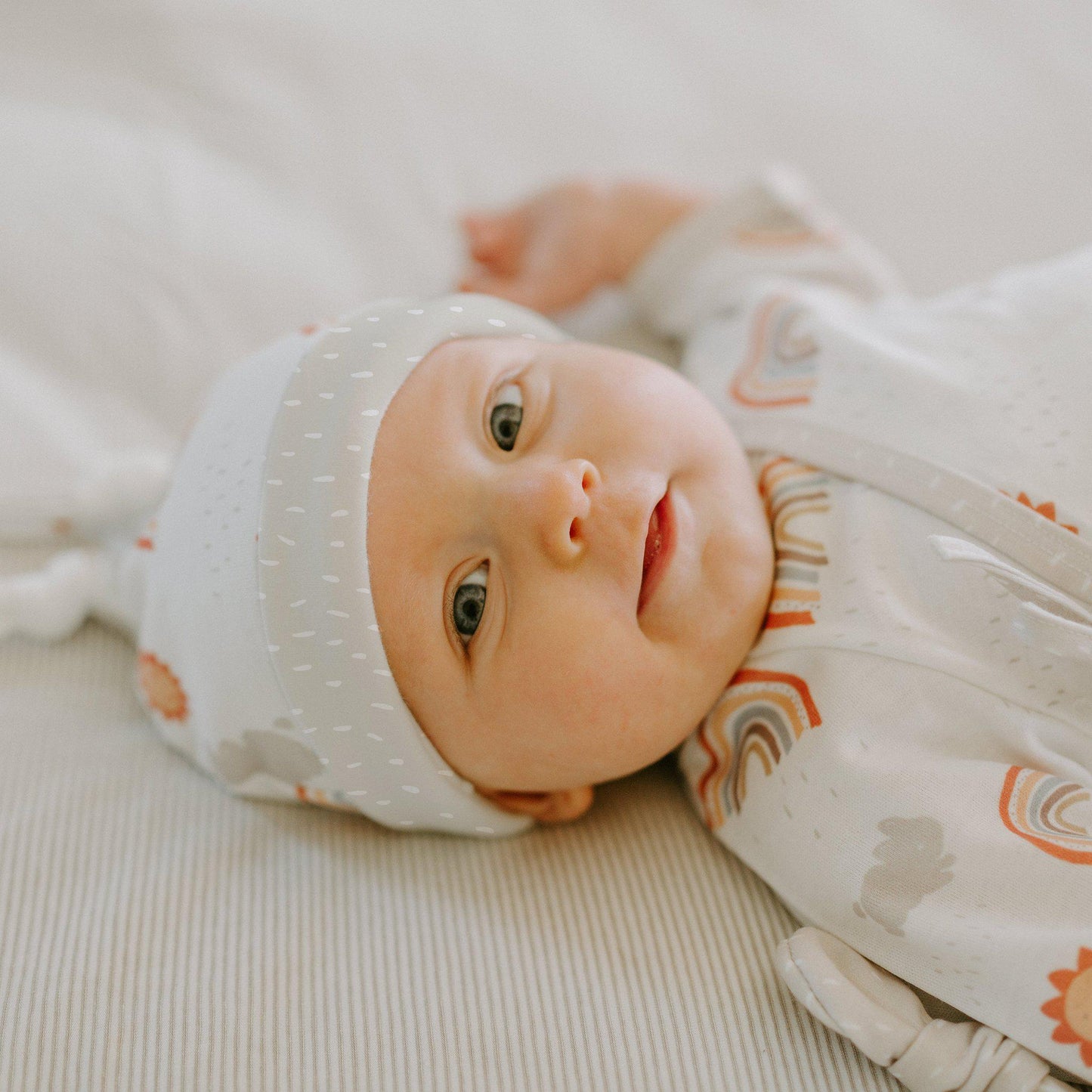 RETIRED - Little Sunshine Kimono Romper and Hat Set