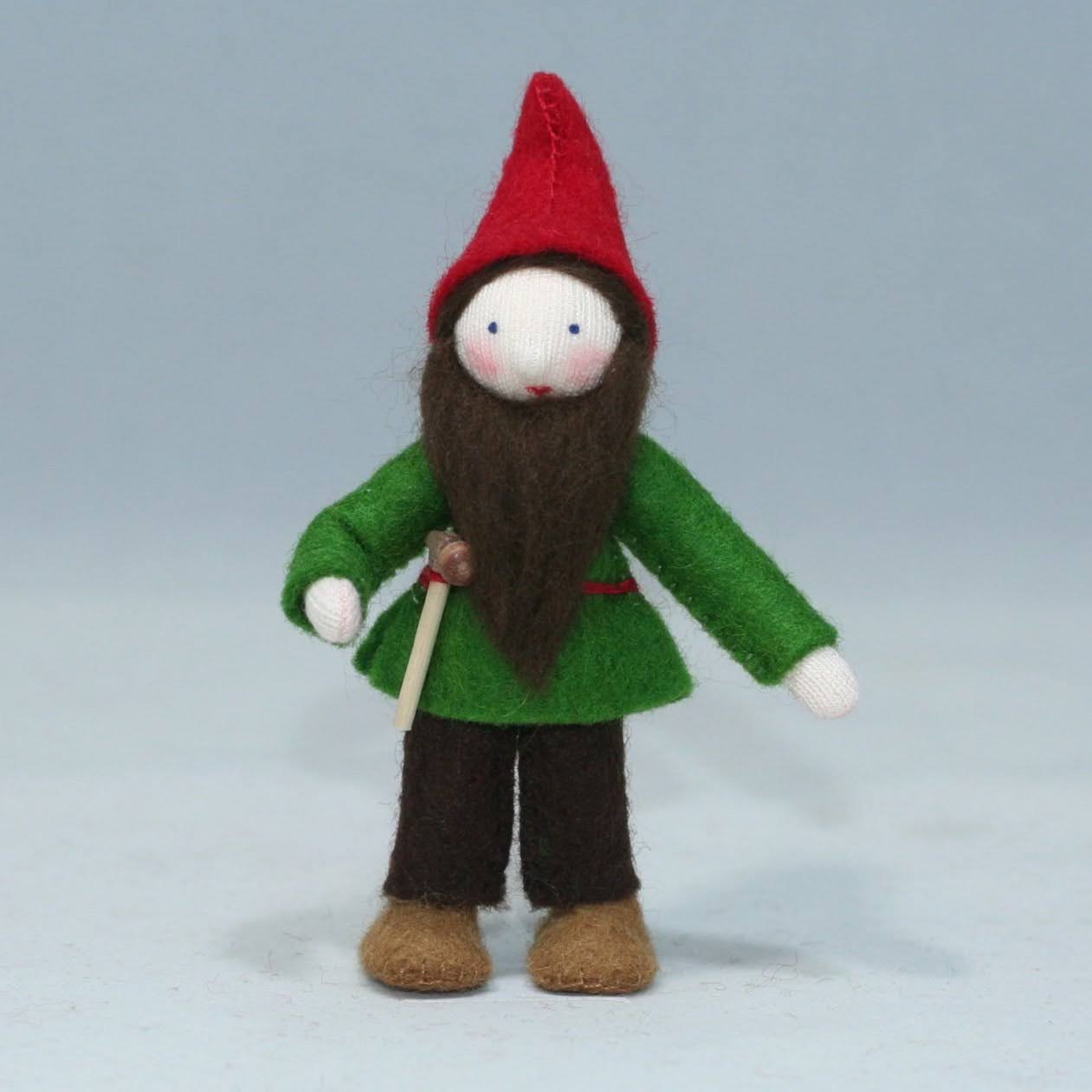 Sale Forest Gnome Family (3.5) with Oak Tree Stump House | Fair Skin Tone | Set of 7 Dolls