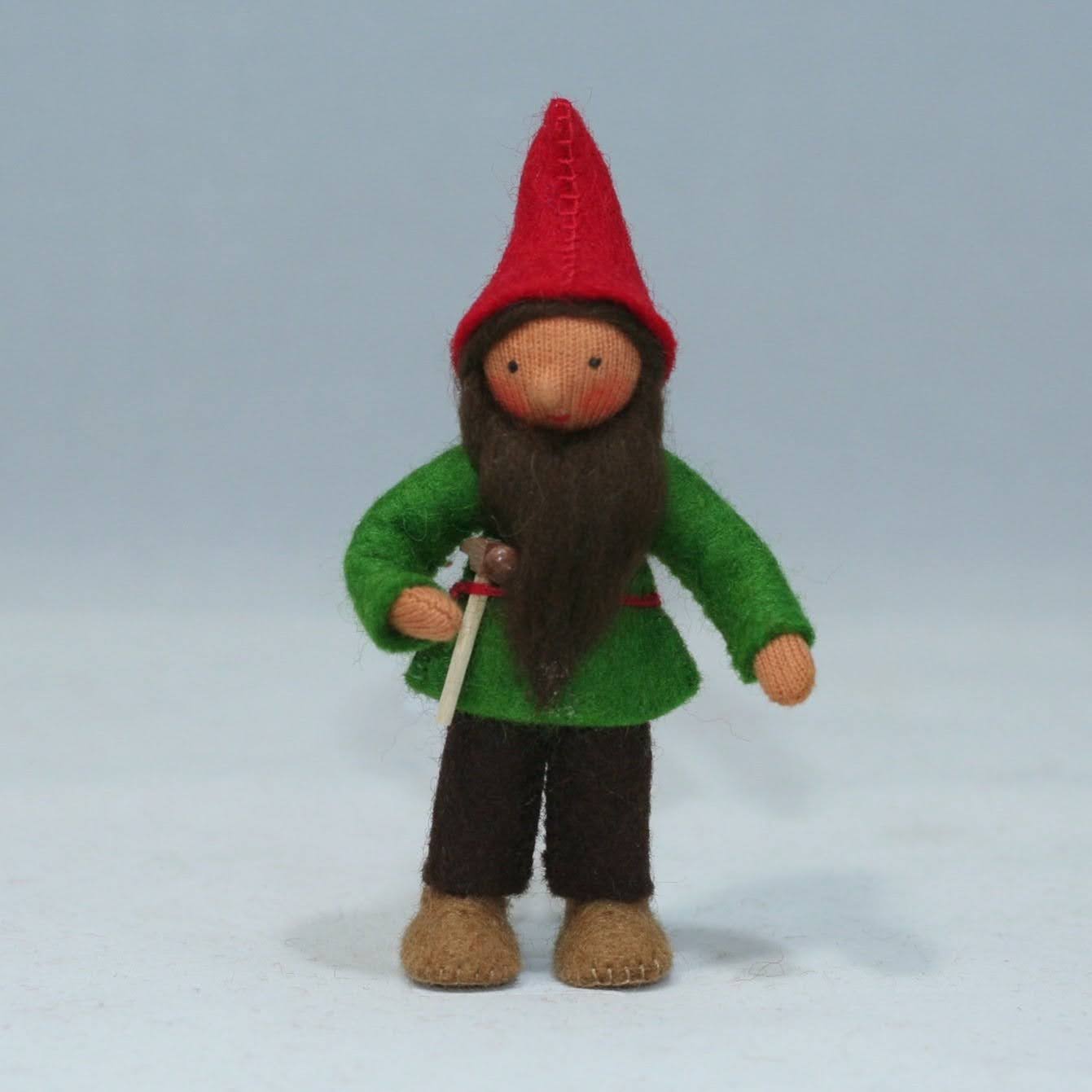 Sale Forest Gnome Family (3.5) with Oak Tree Stump House | Medium Skin Tone | Set of 7 Dolls