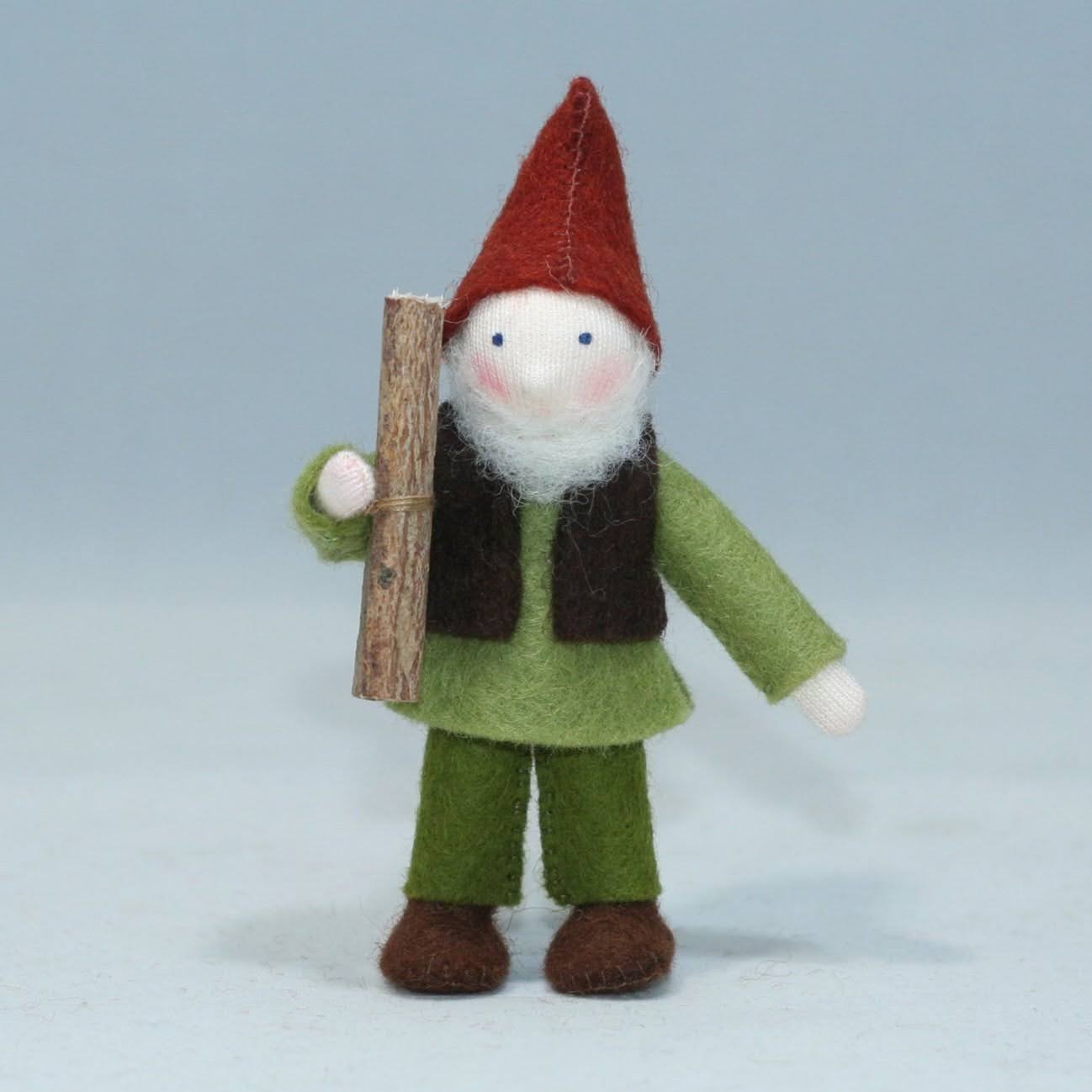 Sale Forest Gnome Family (3.5) with Oak Tree Stump House | Fair Skin Tone | Set of 7 Dolls
