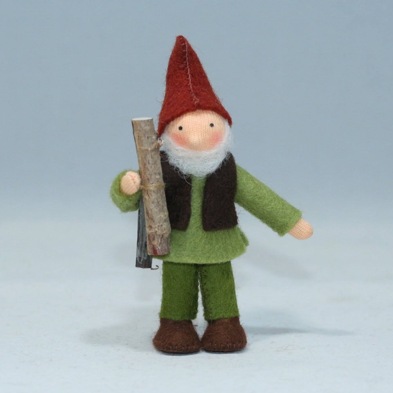 Sale Forest Gnome Family (3.5) with Oak Tree Stump House | Light Skin Tone | Set of 7 Dolls