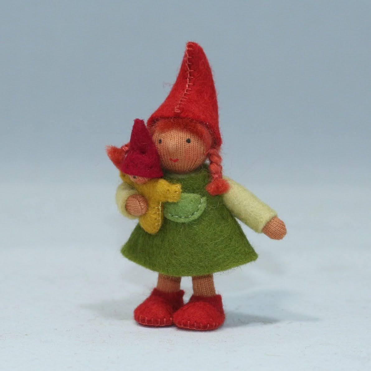 Sale Forest Gnome Family (3.5) with Oak Tree Stump House | Medium Skin Tone | Set of 7 Dolls