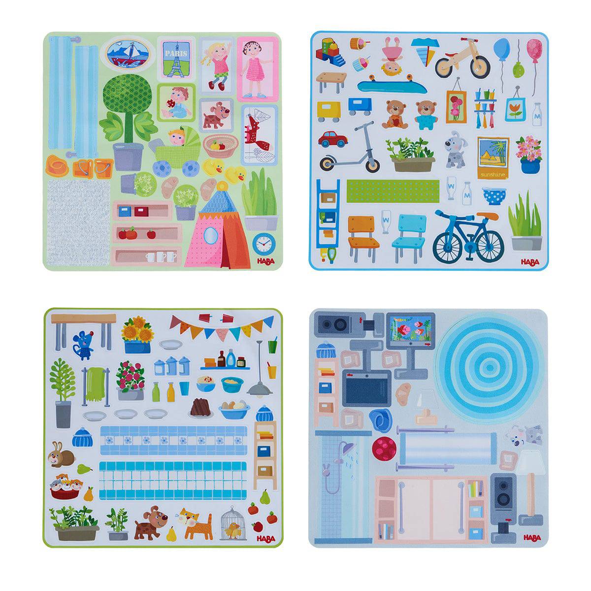 Little Friends Town Villa Decorative Decals
