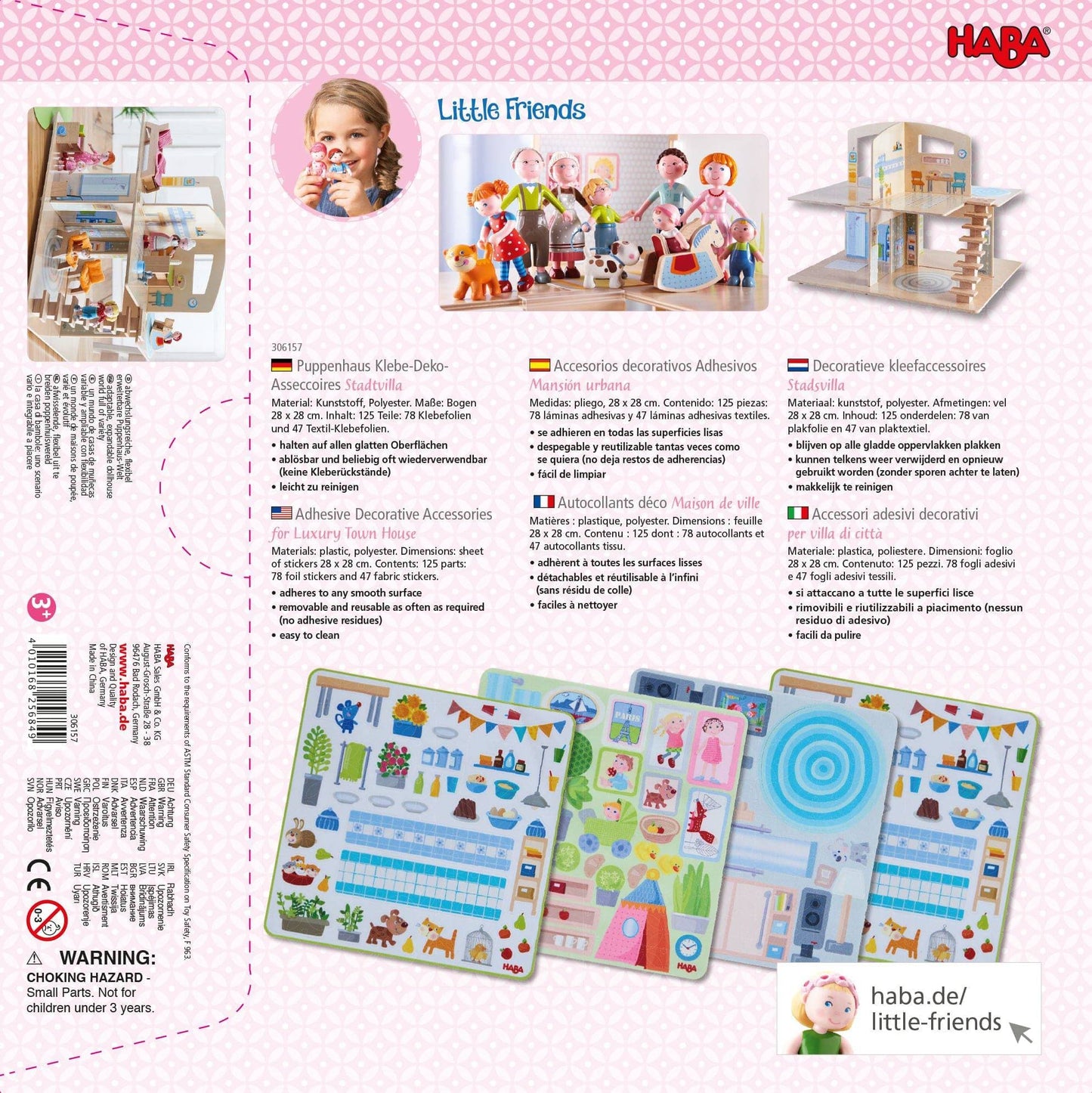 Little Friends Town Villa Decorative Decals