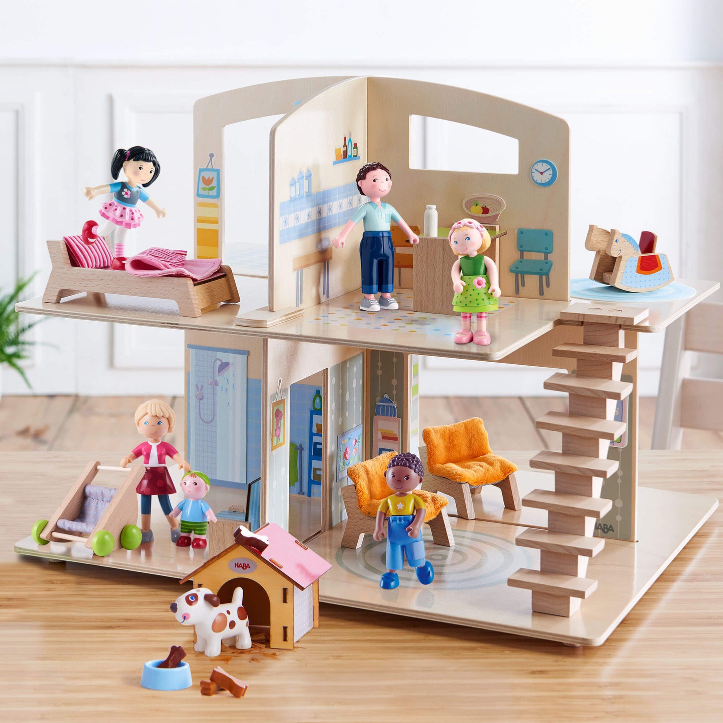 Little Friends Family Fun Dollhouse Bundle with Doghouse