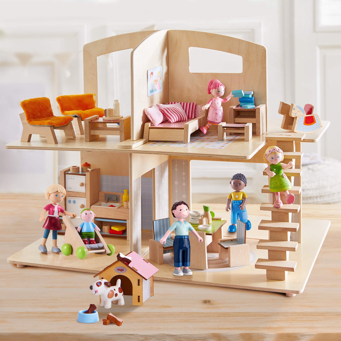 Little Friends Dollhouse Bundle with Doghouse